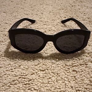 Jimmy Choo Black Sunglasses with Silver Accents